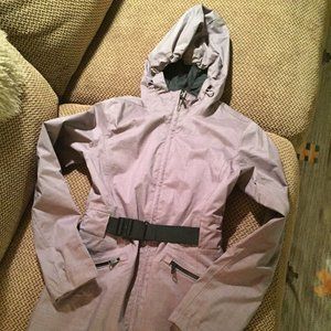 The North Face lavender/grey rain coat size XS